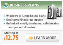 Cincinnati Business Web Site Hosting Plans on Linux or Windows servers